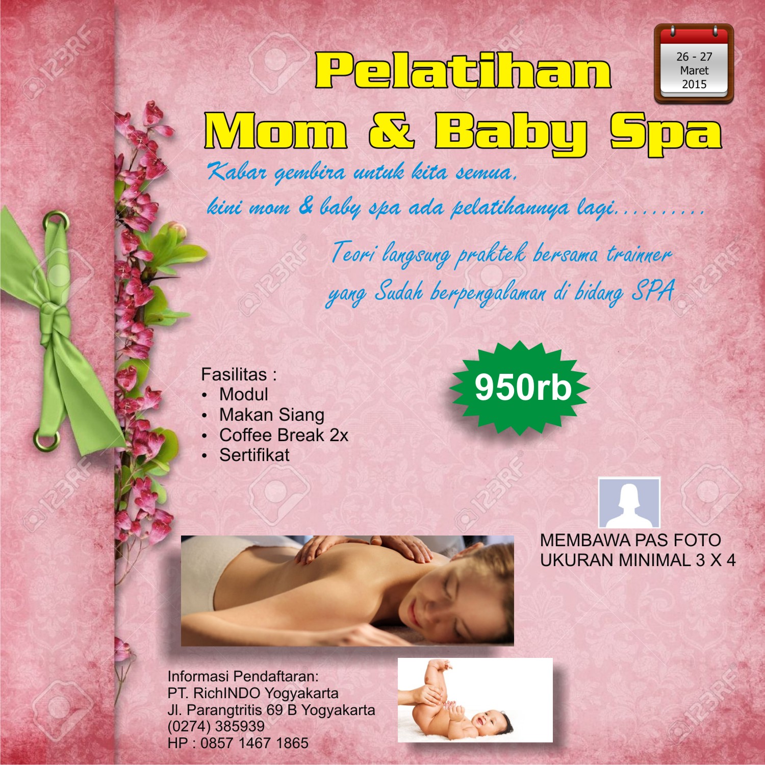 pelatihan mom and baby spa Maret 2015