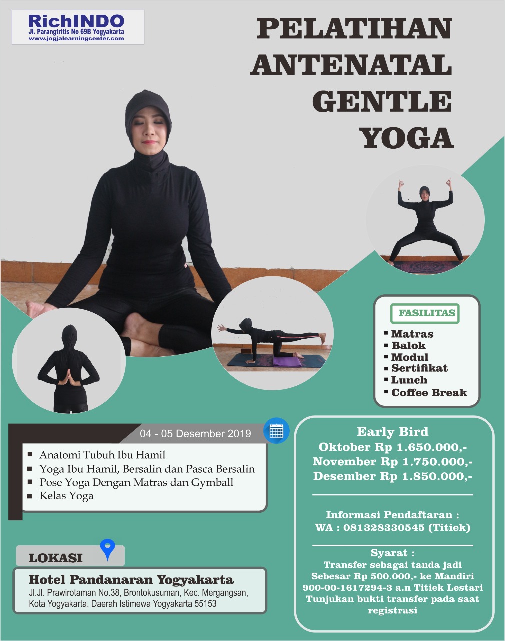 PELATIHAN ANTENATAL GENTLE YOGA
