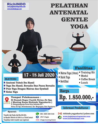 Pelatihan Antenatal Gentle Yoga Bulan Juli